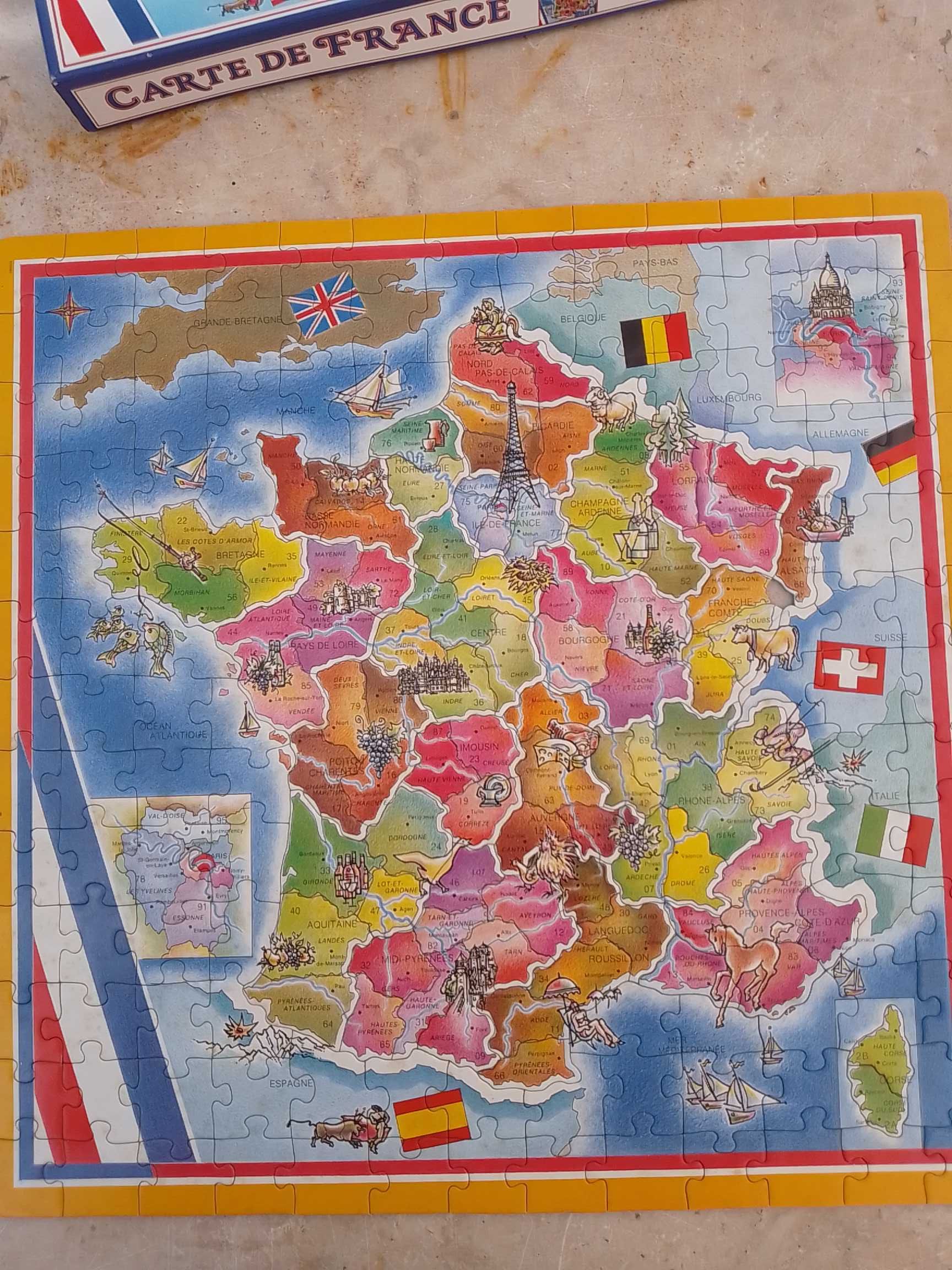 Puzzle motivo França dificuldade 7