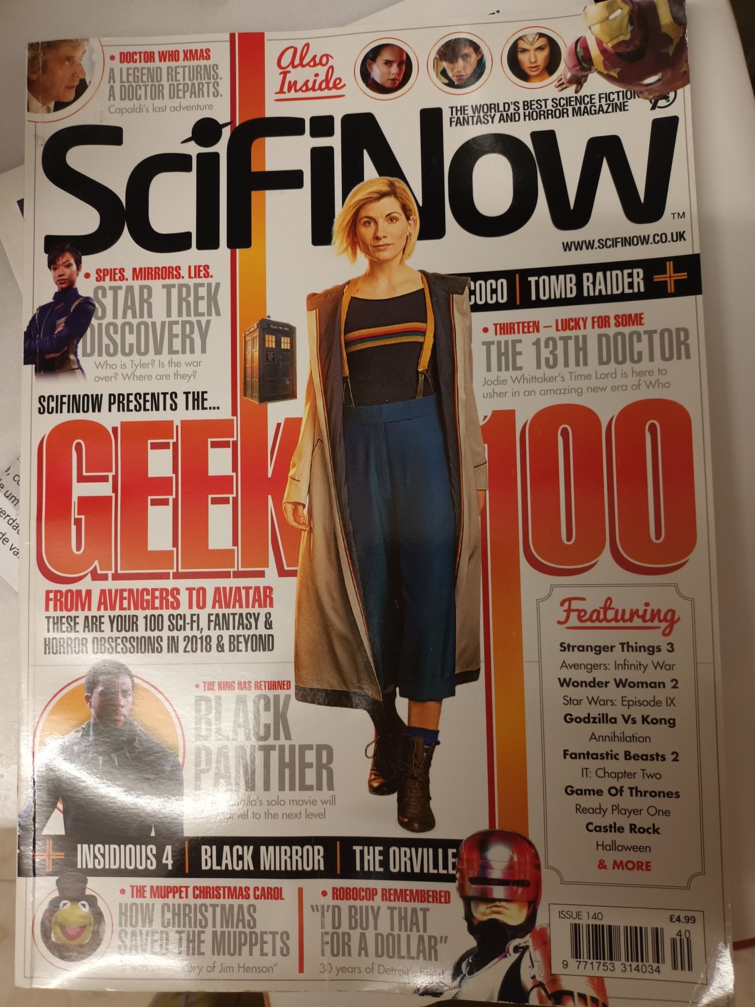 Revista SciFiNow - ficção científica, fantástico