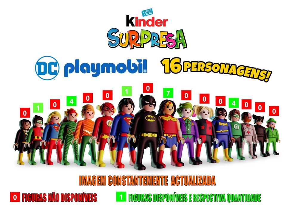 Kinder ovo Playmobil DC e Maxi DC