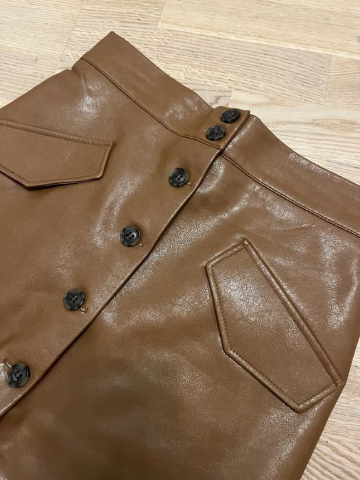 Спідниця з еко шкіри