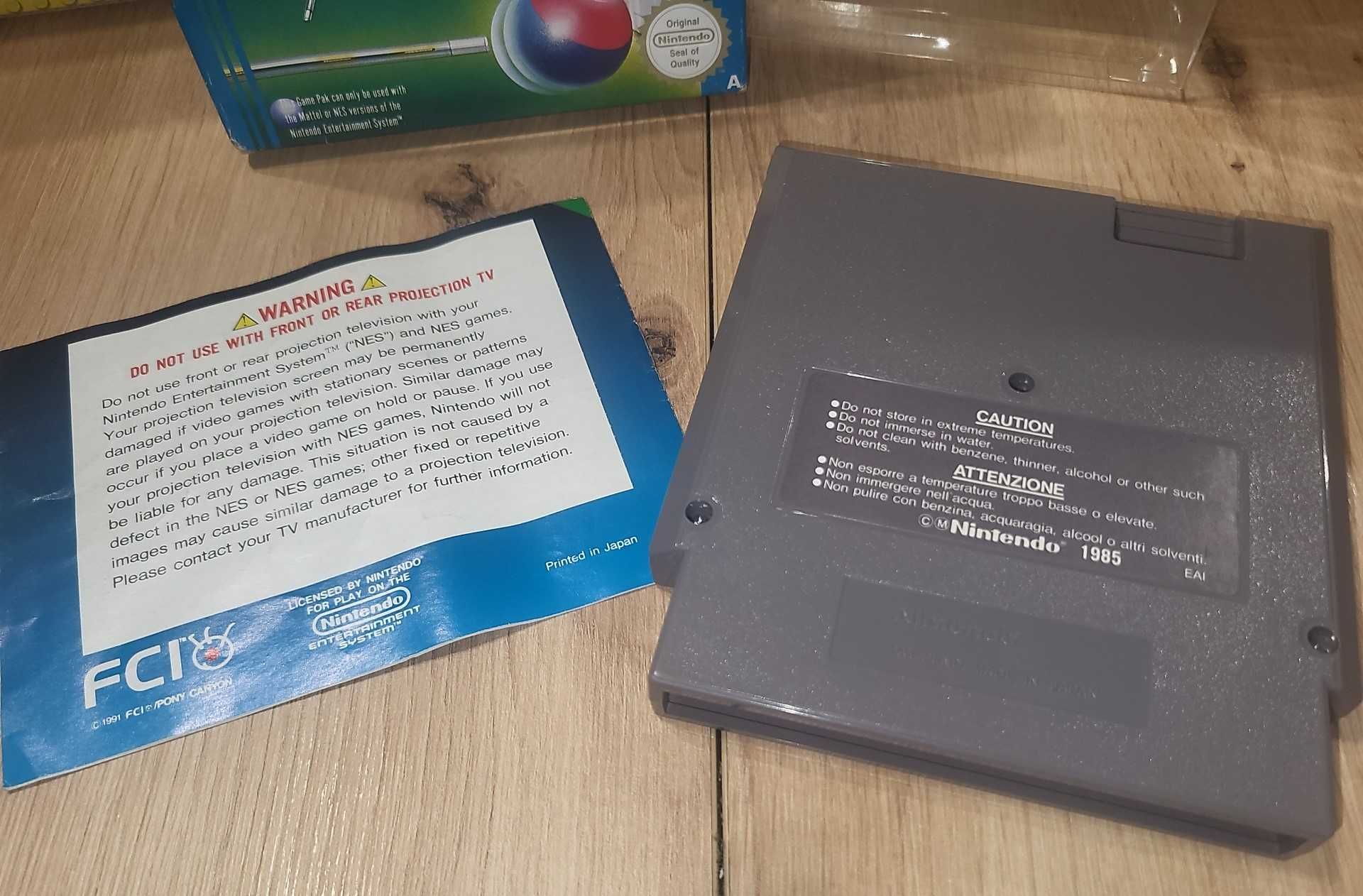 Gra Lunar Pool - NINTENDO NES PAL A - BDB- stan Komplet +Protektor