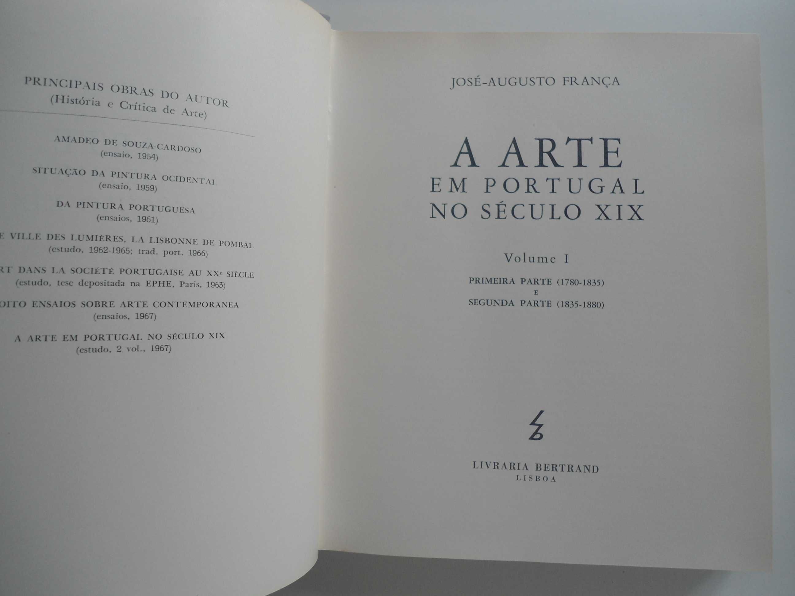 A Arte em Portugal no século XIX por José Augusto França (1966)