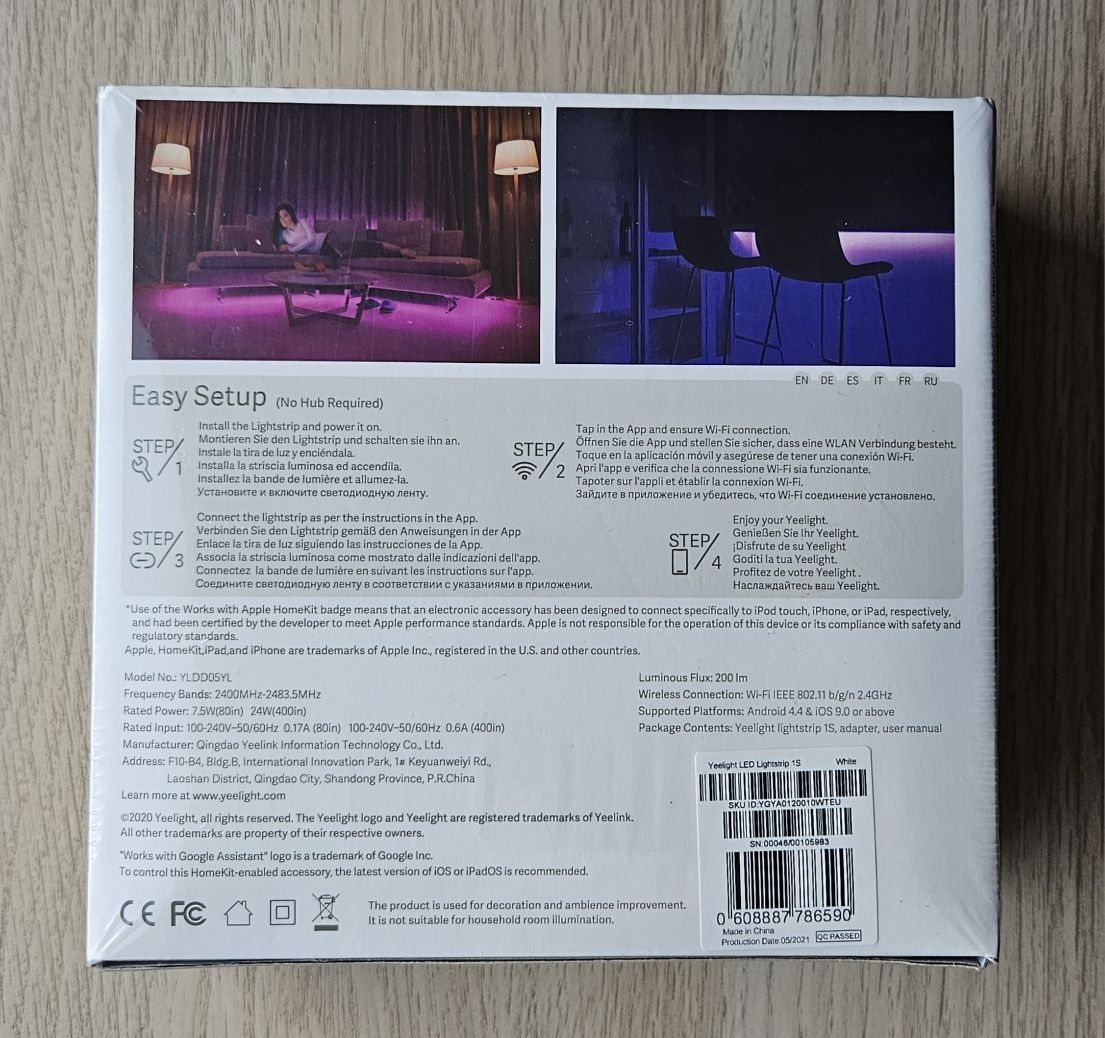 Taśma LED YEELIGHT Lightstrip 1S YLDD05YL 2 m