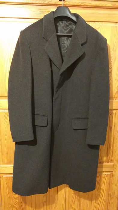 Elegancki płaszcz męski 52-54 (wełna+kaszmir)
