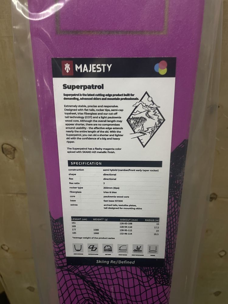 Narty skiturowe Majesty Superpatrol 177 cm