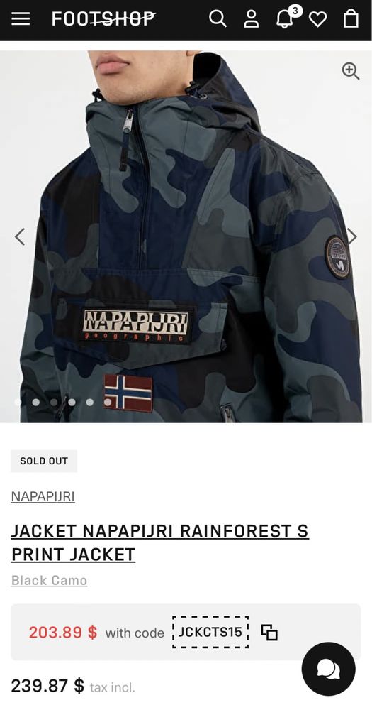 NAPAPIJRI Rainforest S Print Jacket