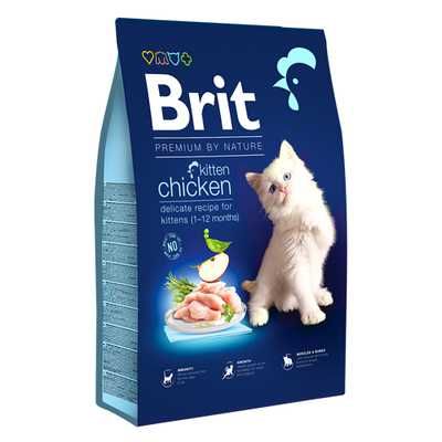 Корм для котят Brit Premium by Nature Kitten Chicken, 8 кг