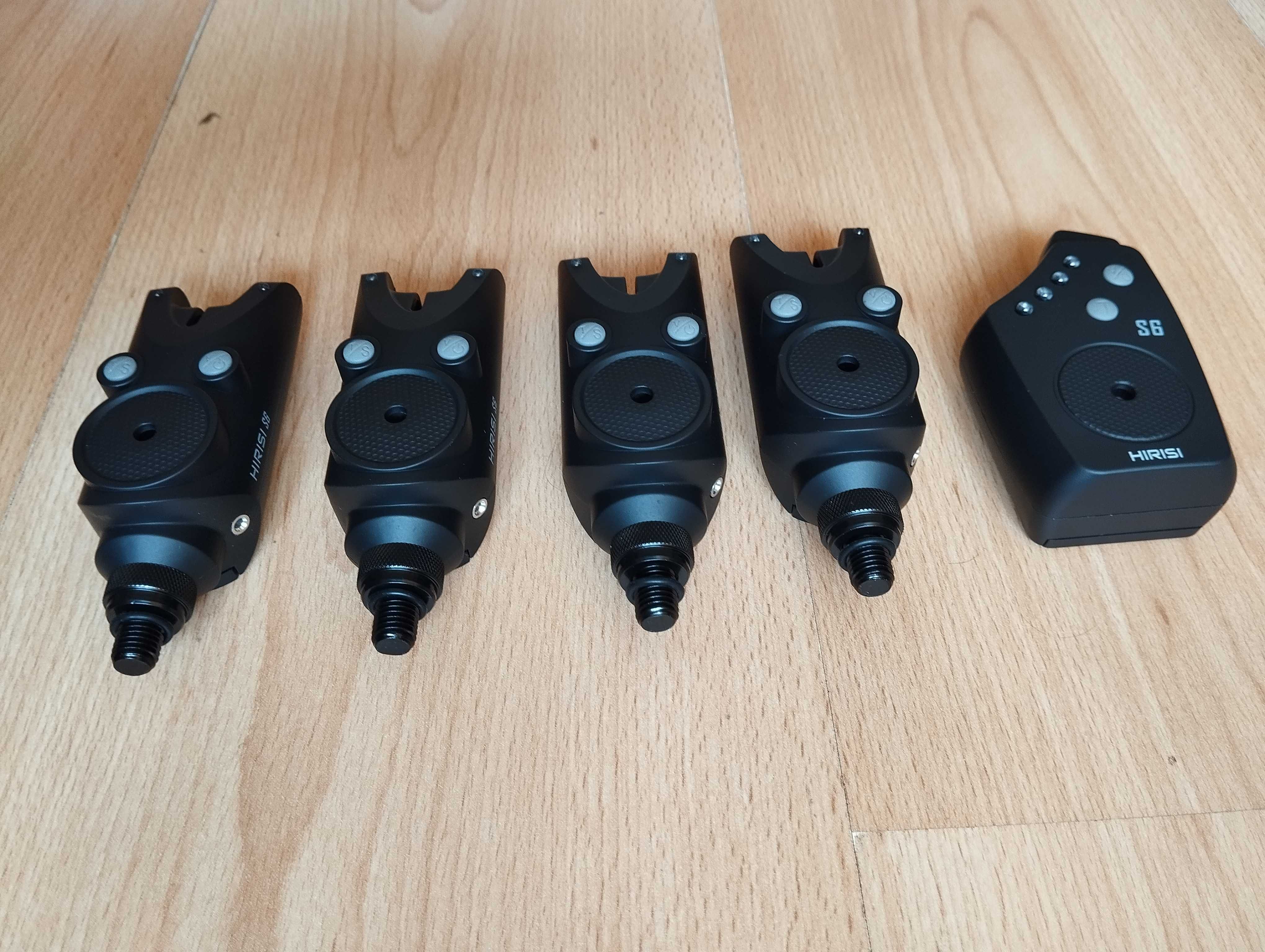 Elektroniczny sygnalizator brań 4+1 centralka HIRISI S6 bateria AAA