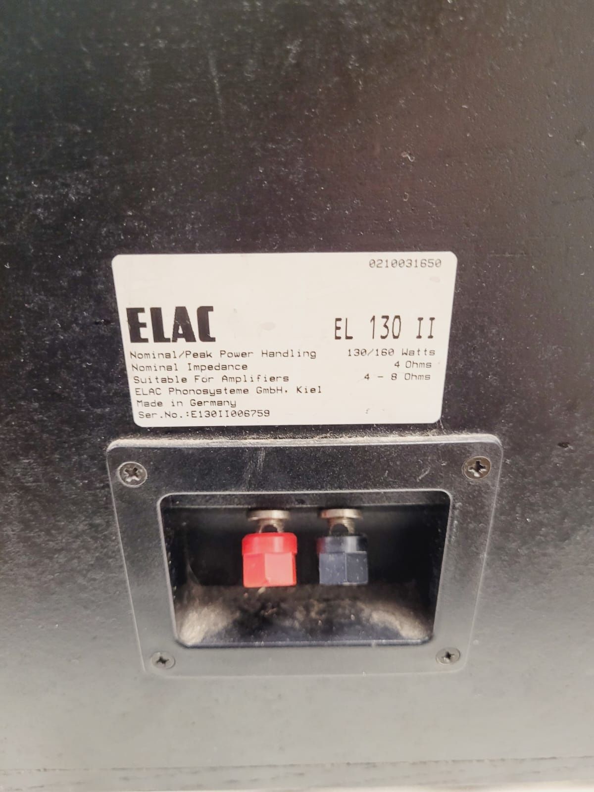 Kolumny ELAC EL 130 MK II 160W 4-8ohm bas 4x 20cm