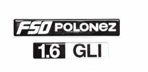 Emblemat Naklejka FSO Polonez 1.6 GLI . Nowe oryginał .
