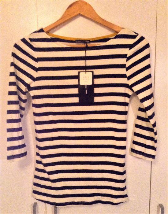 Camisola básica riscas azul ZARA nova