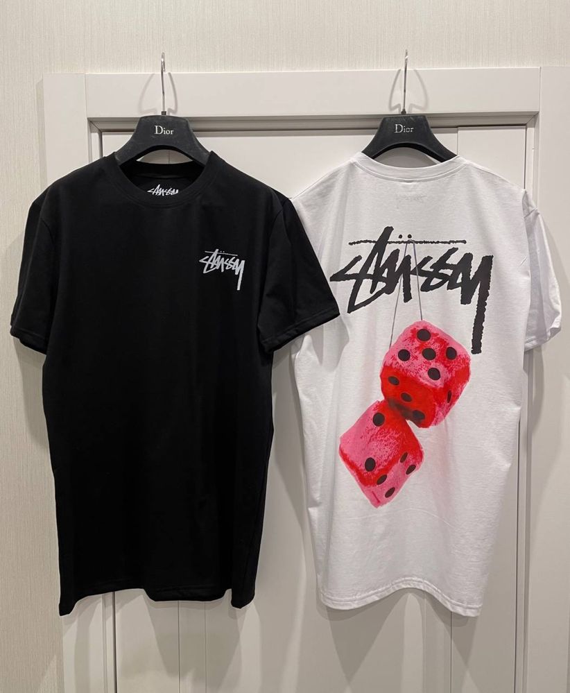 Футболка Stussy fuzzy dise Стусси Стусі