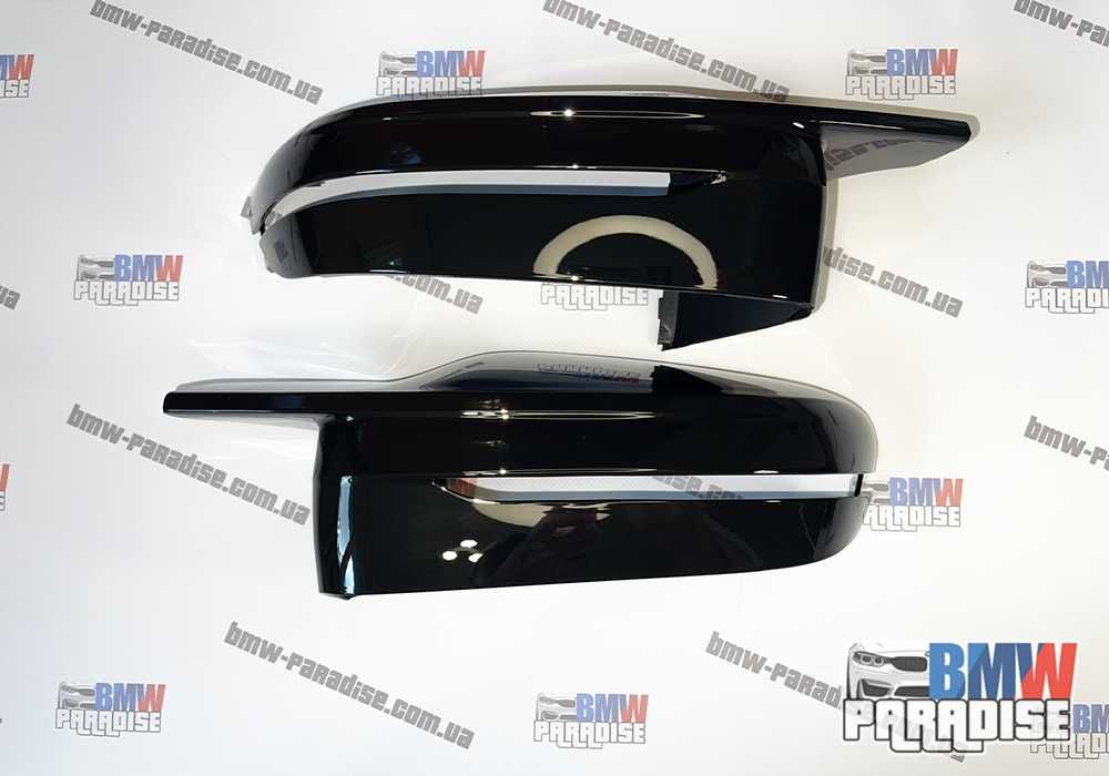 Накладки на боковые зеркала Черный глянец BMW G20 G30 G11 G12 G15 G16