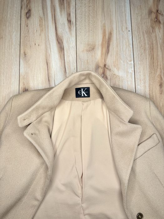 Płaszcz damski Calvin Klein, r. M, beżowy, dobry stan