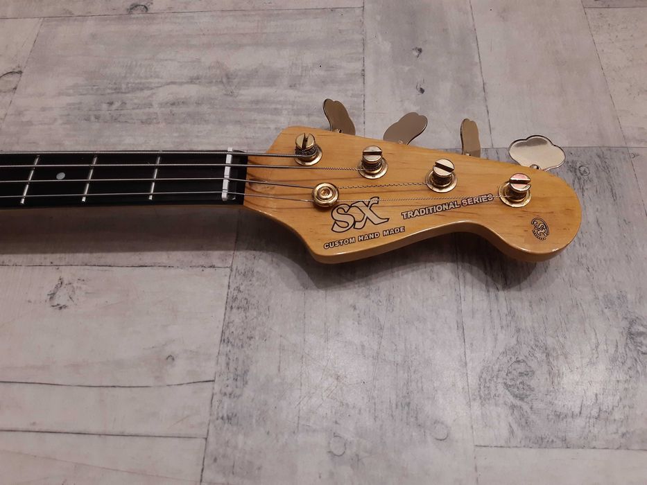 Piękna Gitara Basowa SX-Precision Bass-transparent brown- wysyłka Free