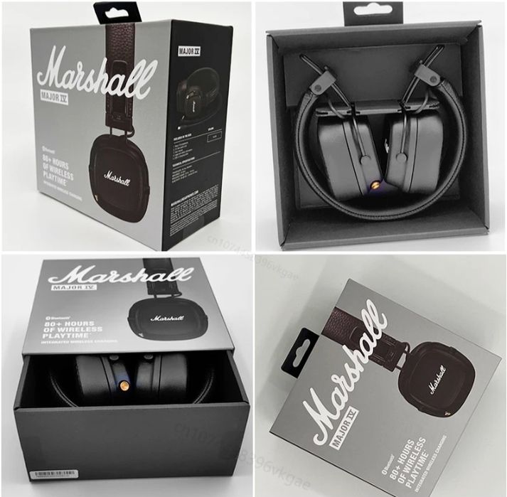 Marshall Major 4 IV безпровідні навушники блютуз гарнітура