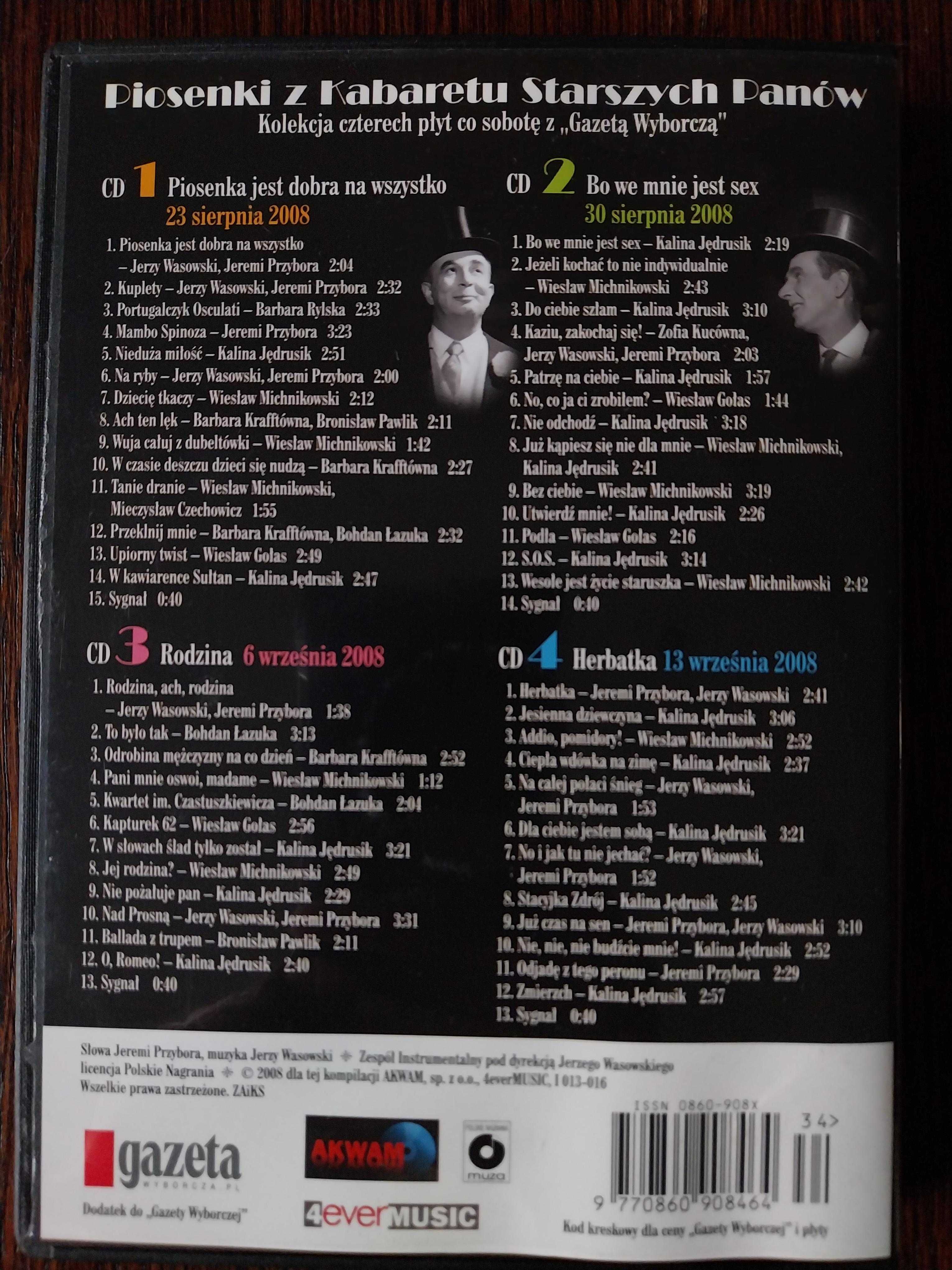 Piosenki z Kabaretu Starszych Panów – 4 płyty CD