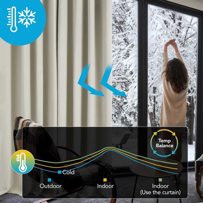 Nowa zasłona / kotara / zasłony / beż DECONOVO /132x160cm 1szt !1869!