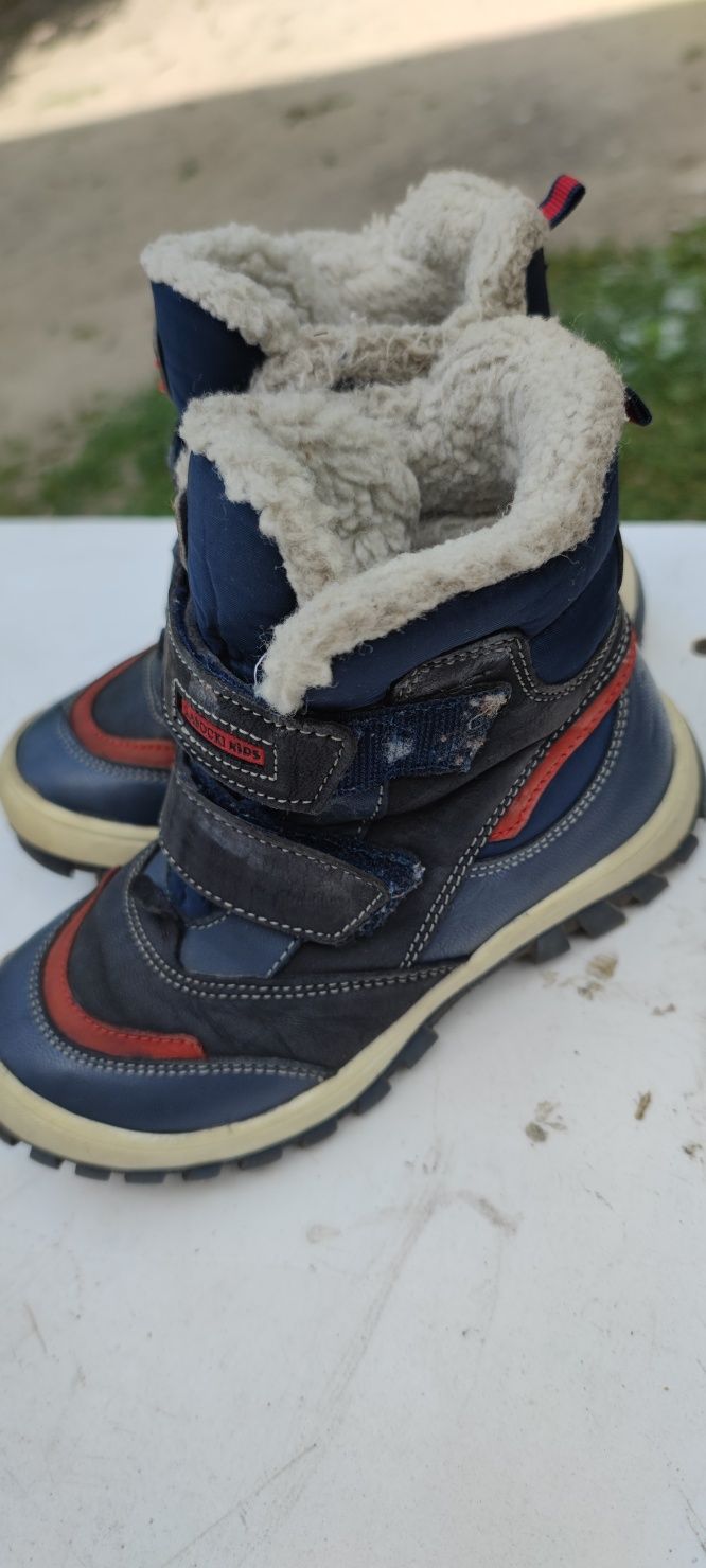 Buty/ kozaki skórzane zimowe dla chlopca  Lasocki - i rozmiar 28