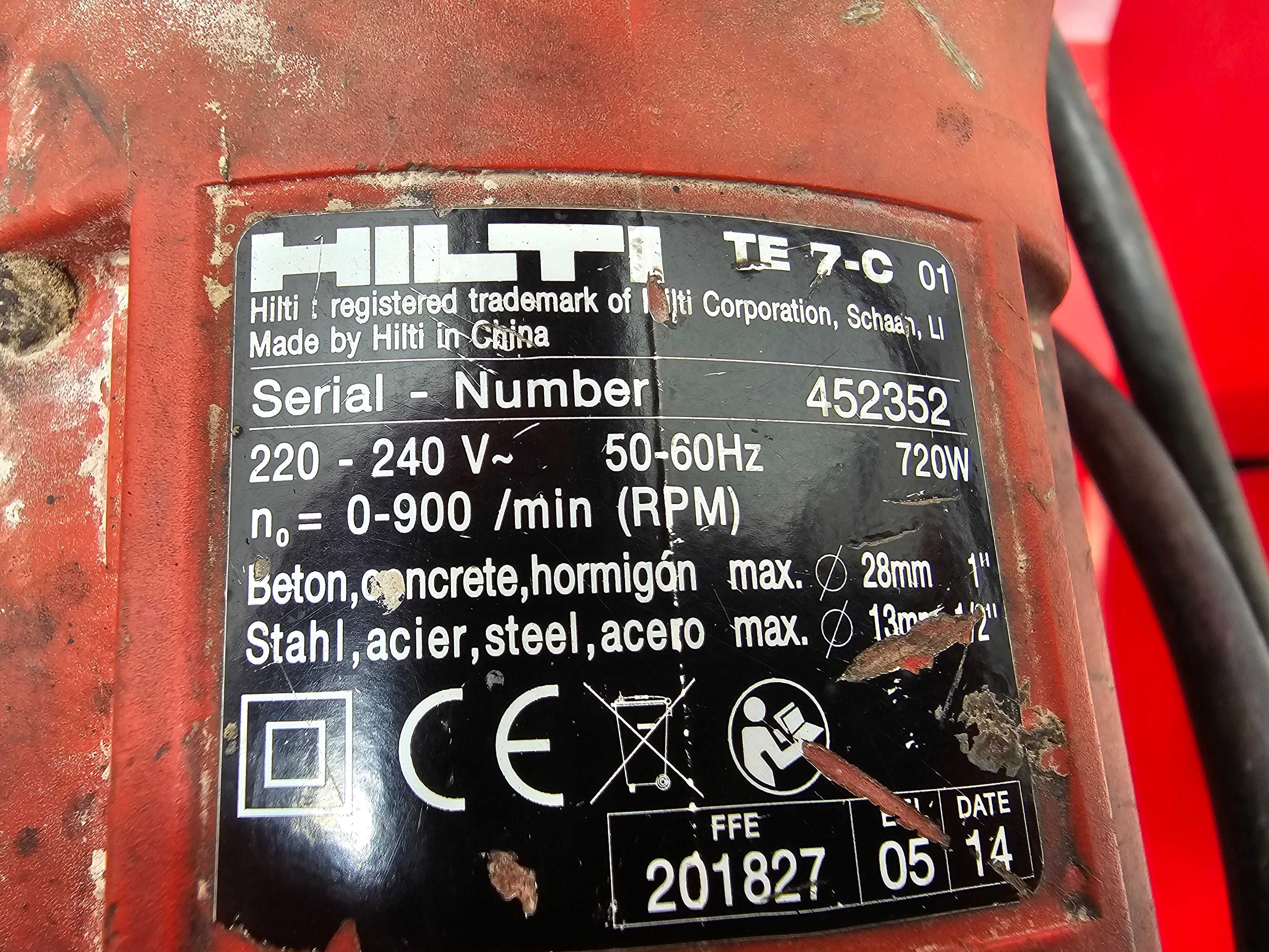 Młotowiertarka Hilti TE 7-C 720W * Komis Madej Gorlice