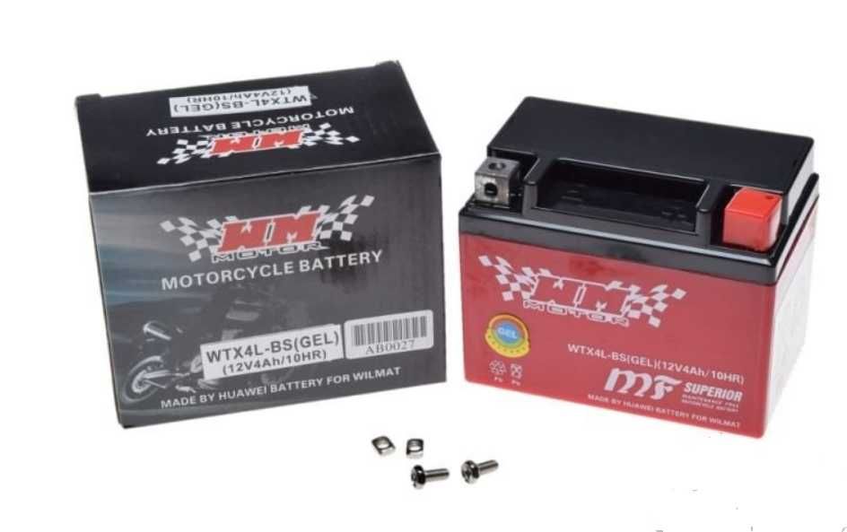 NOWY Akumulator Żelowy skuter 4AH YTX4L-BS CBTX4L-BS