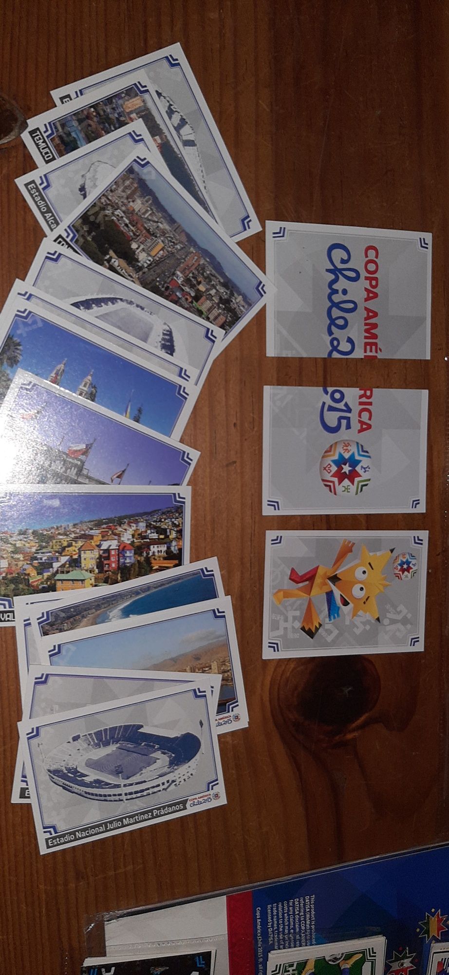 Caderneta cromos por colar completa copa América Chile 2015