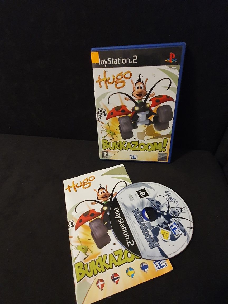 Gra gry ps2 playstation 2 Hugo Bukkazoom unikat kolekcjonerski