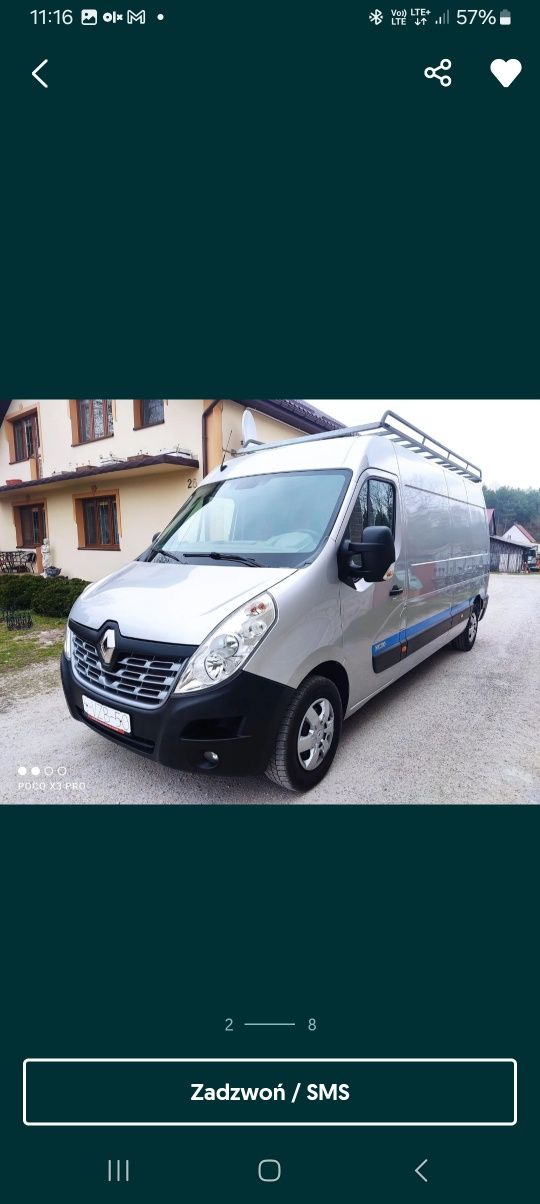 Bagażnik dach Renault MASTER L3 Długi