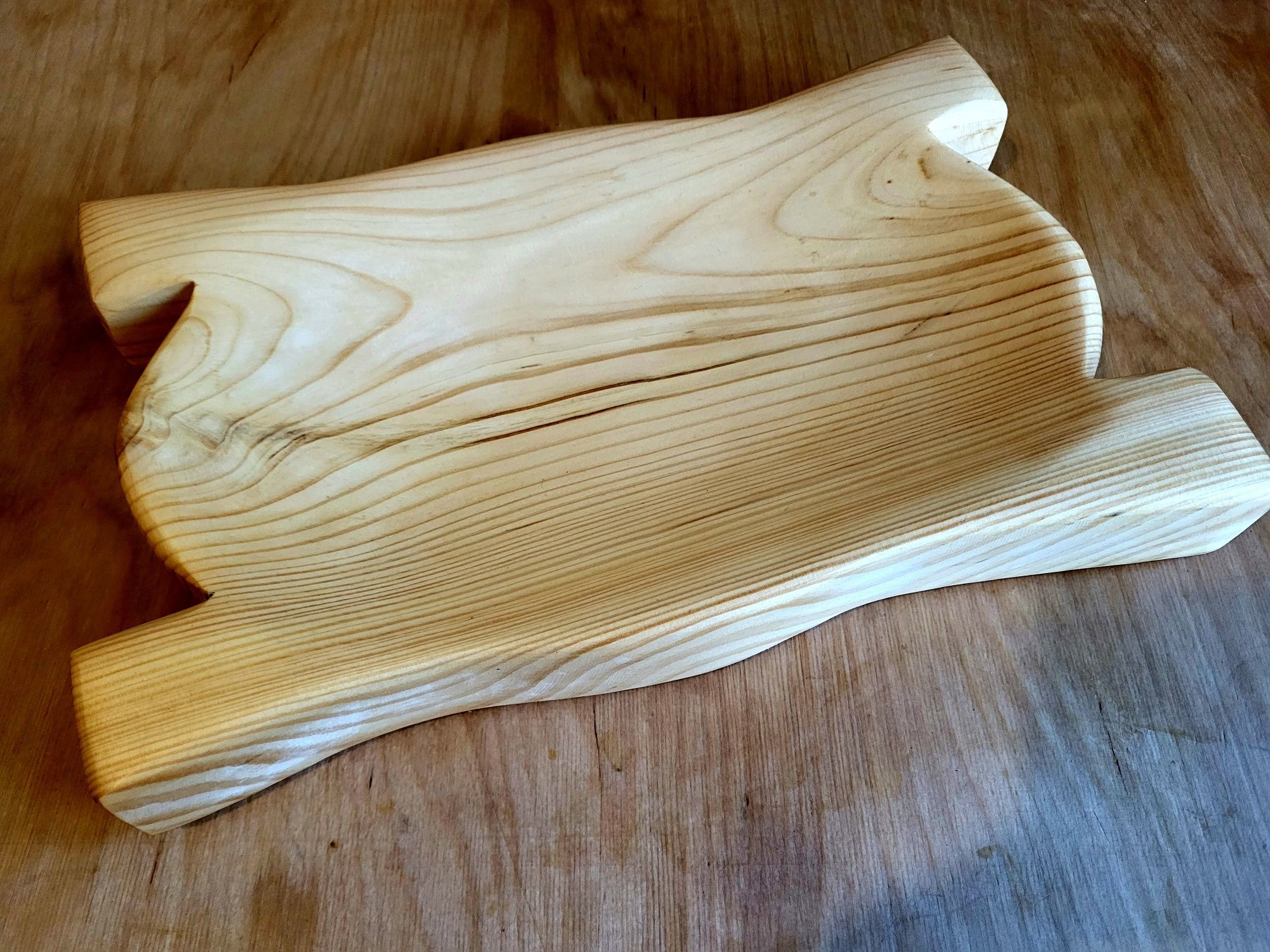 Korytko z drewna do serwowania jedzenia taca talerz GRILL 30 cm