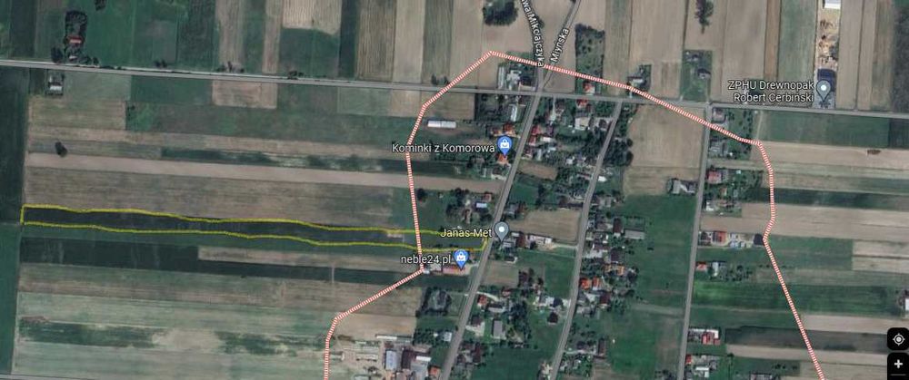 Sprzedam działkę 1300m2 z możliwością zabudowy