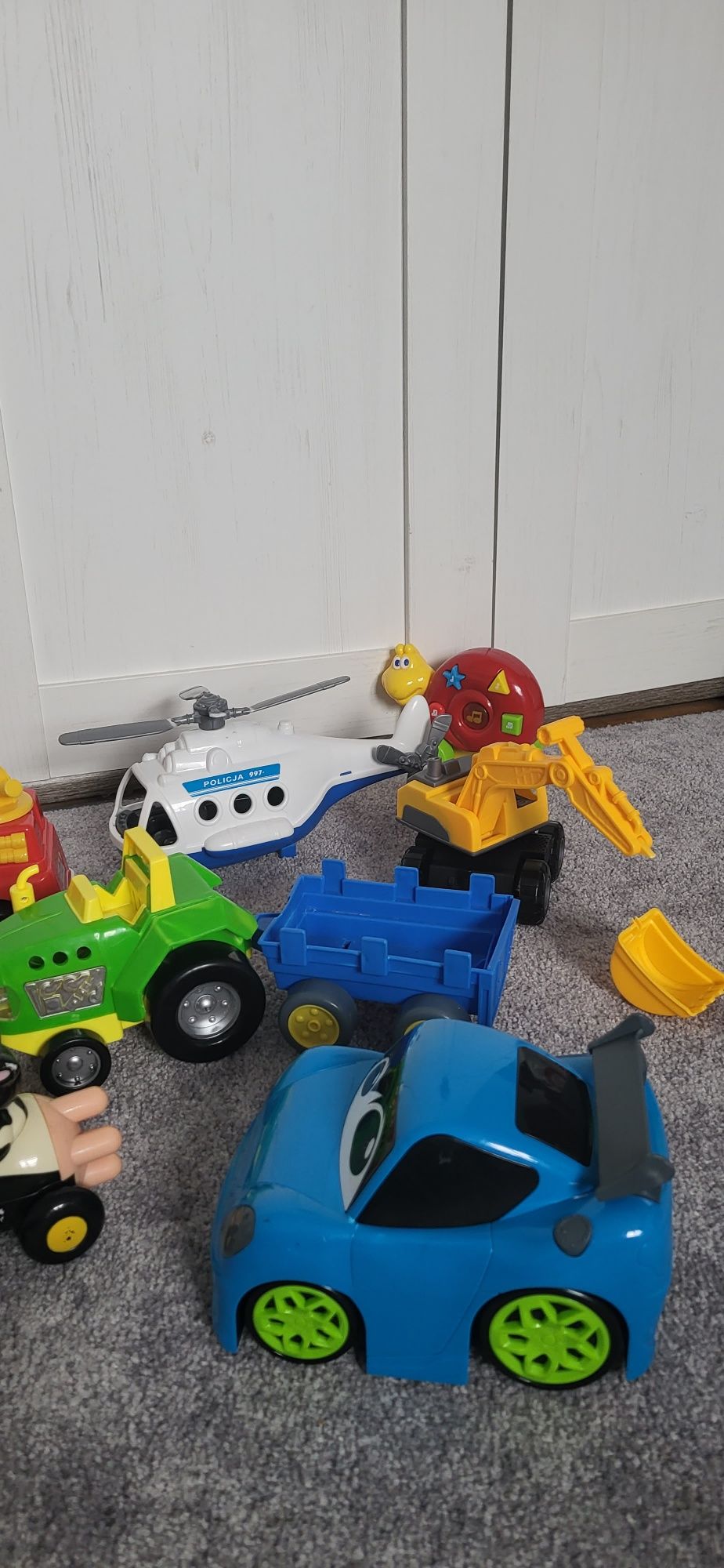 Zestaw dla chłopca wóz strażacki traktor auta psi patrol zabawki