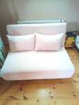 Sofa pudrowy róż Okazja