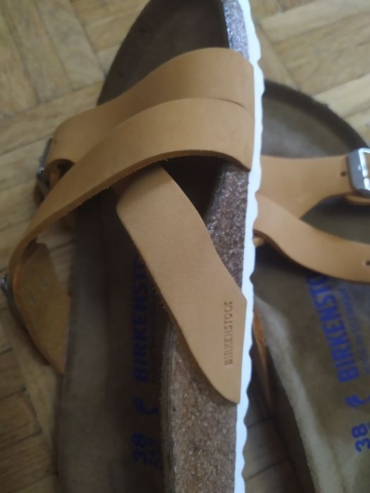 Birkenstock klapki skóra 38 nowe