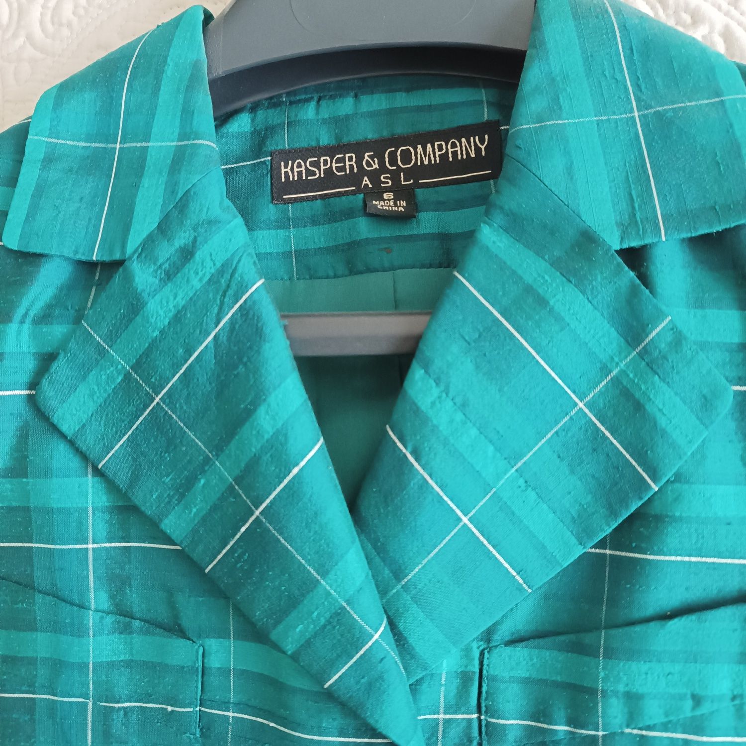 Żakiet jedwabny Marka Kasper Company r.36