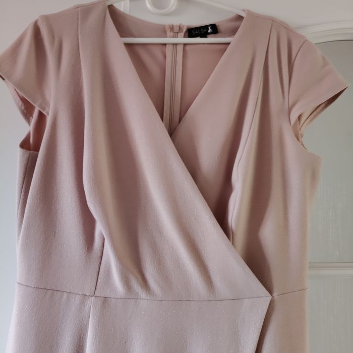 Sukienka brudny róż 44 na podszewce