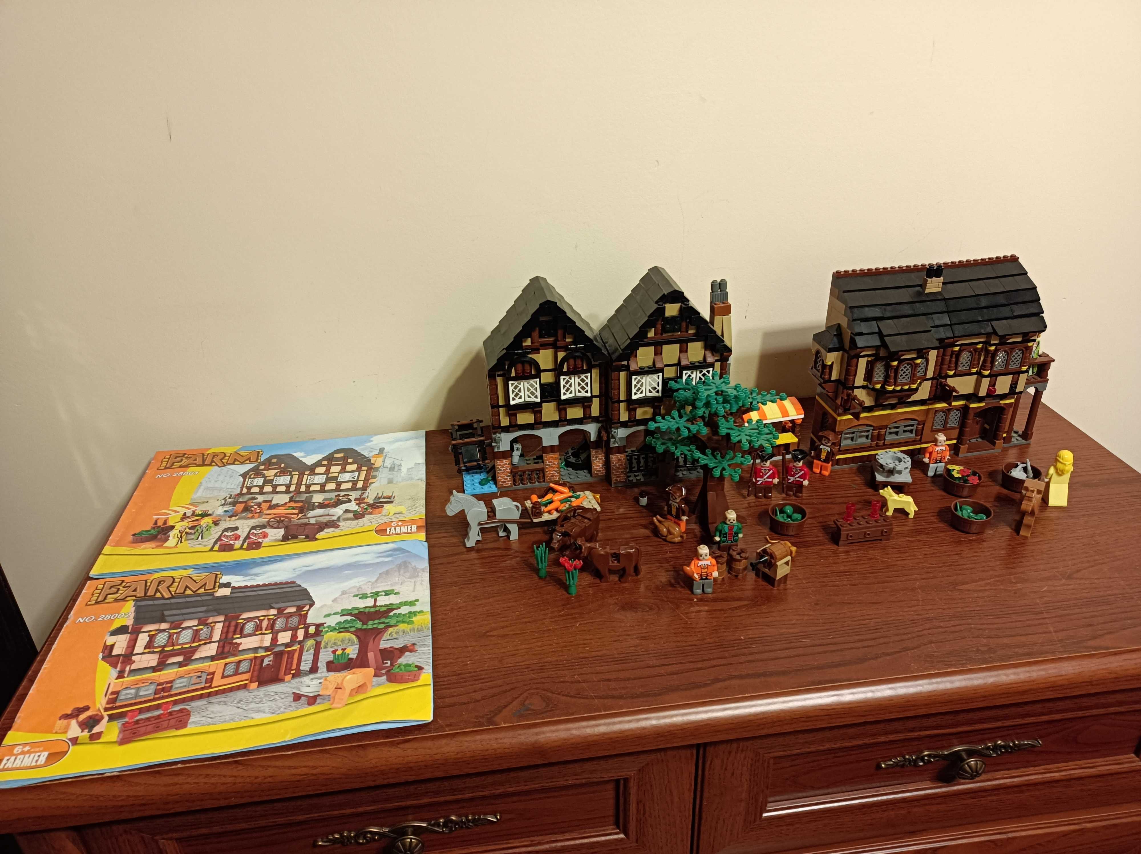 Zestaw klocki średniowieczny rynek podobne do Lego 10193