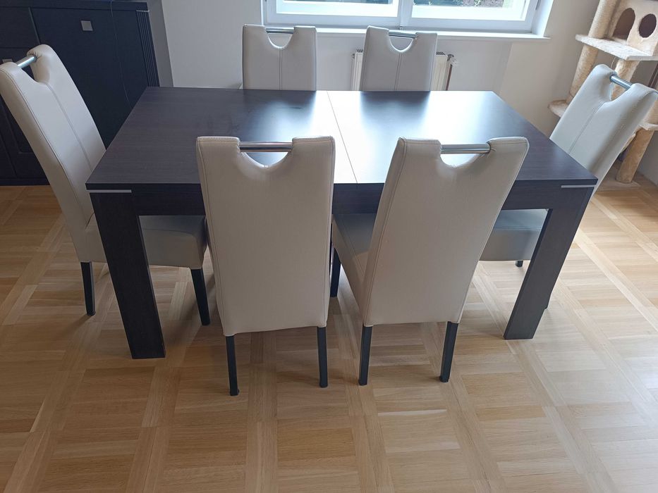 Stół ciemne drewno 160x90