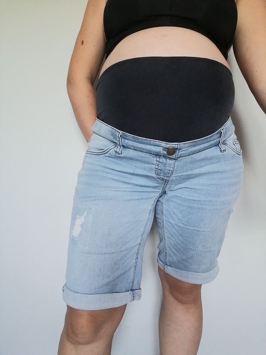 Spodenki ciążowe jeansy 40 Bonprix
