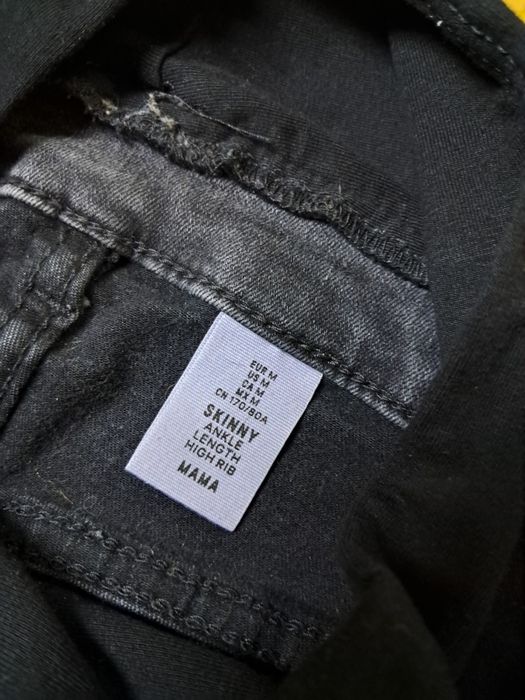 Spodnie ciążowe H&M M skinny ankle lenght high rib