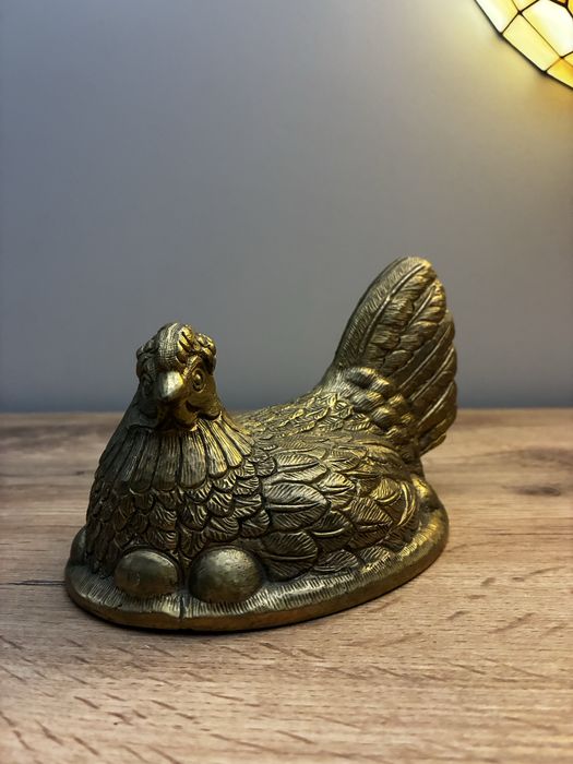 Kura jak Ząbkowice z mosiądzu,   jedyny taki egzemplarz !