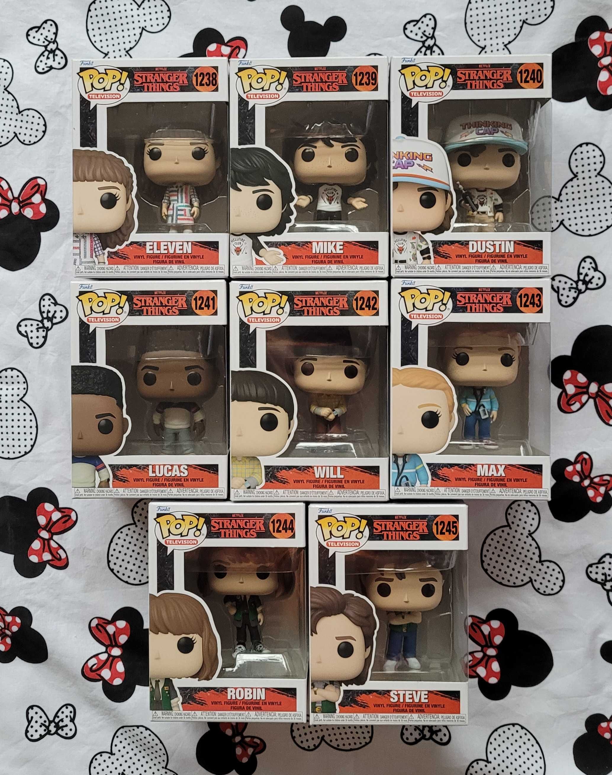 Funko POP! STRANGER THINGS 4 |Komplet Eleven, Max, Mike, Dustin, Steve