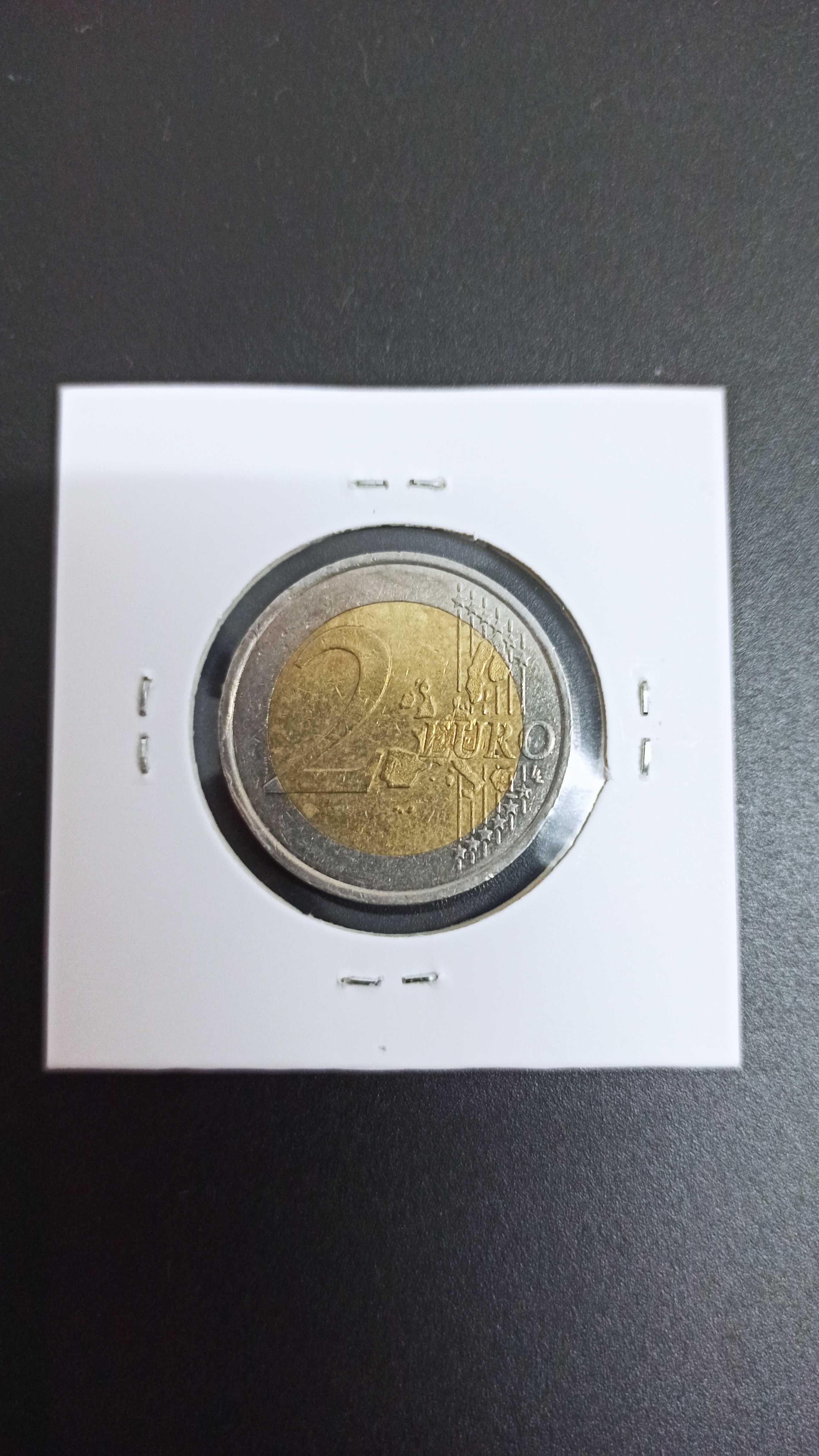 Moeda 2 euros 2001 França com erro de cunhagem