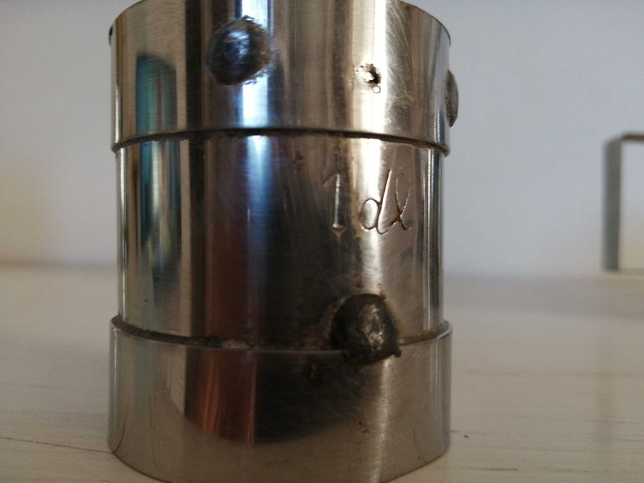 Canecas antigas/vintage de medidas em inox