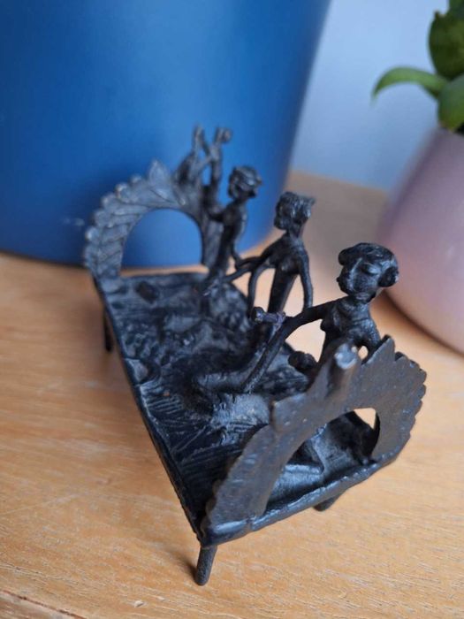 Mosiężna unikatowa sztuka figurka statuetka z Indii