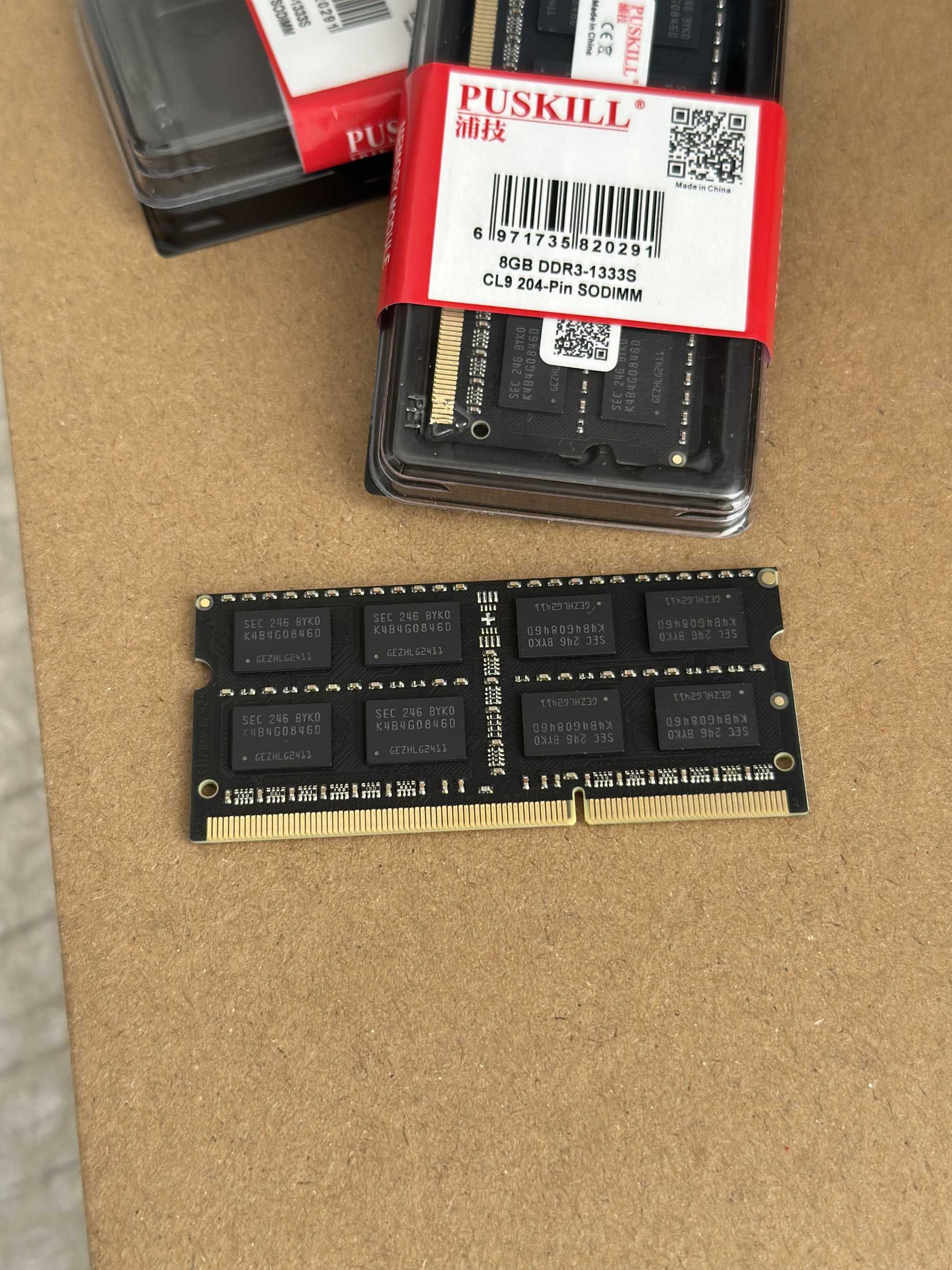 Оперативная память DDR3 8gb 1.5 для ноутбука или mac