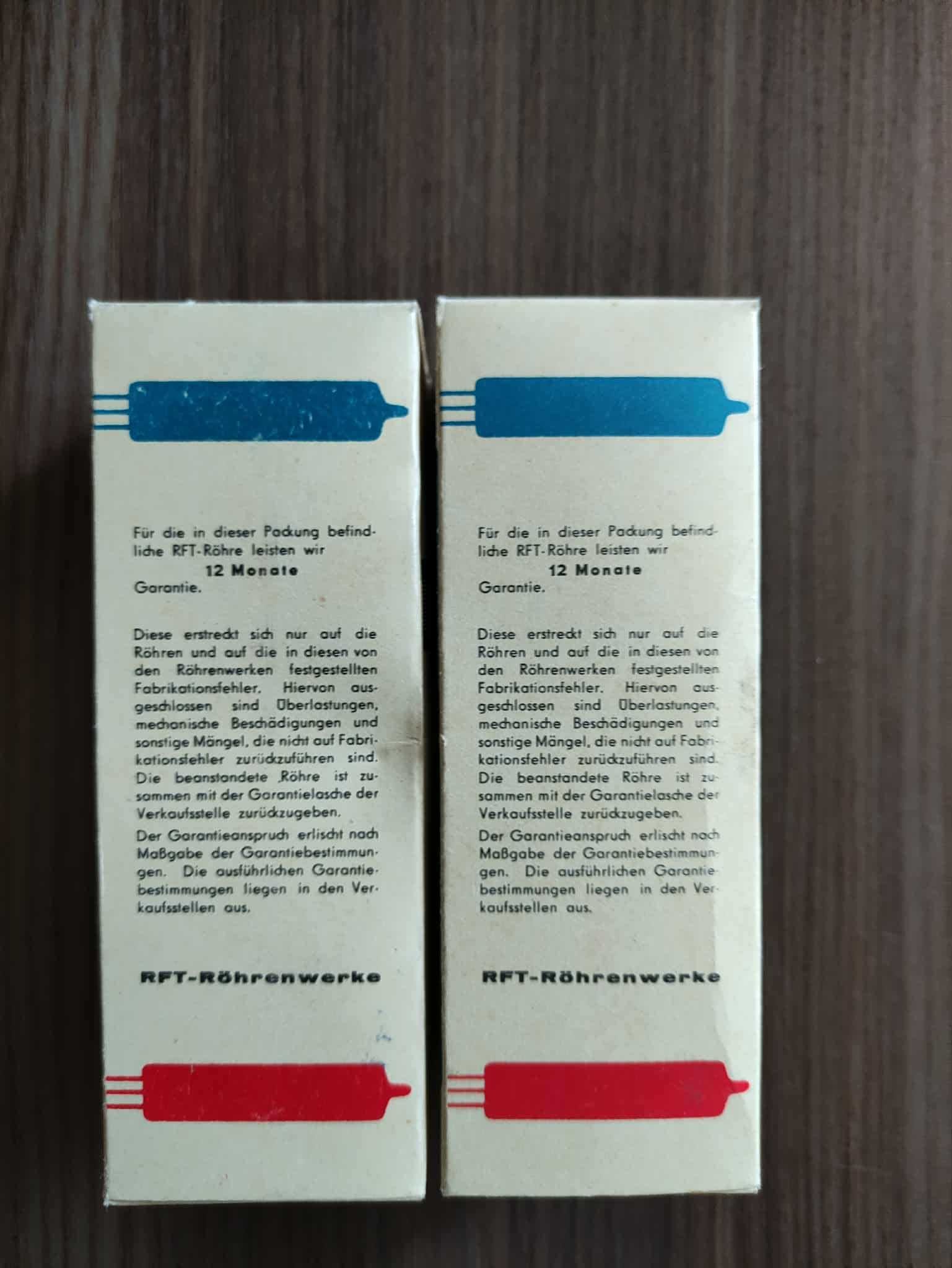 EL34 Lampa elektronowa RFT 2 sztuki