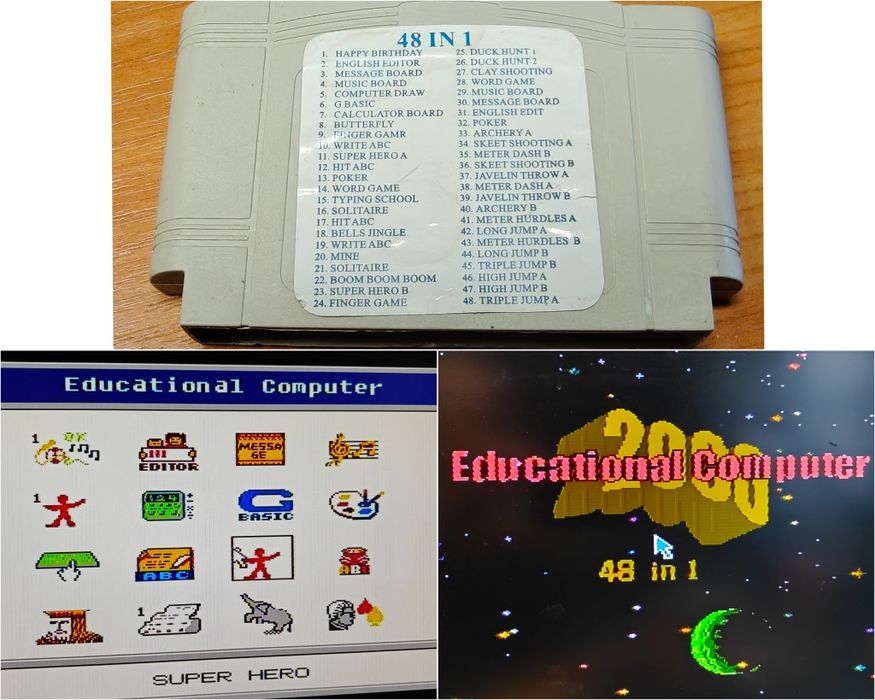 Gra 48in1 Pegasus Nintendo Famicom kartridż dyskietka kasetka