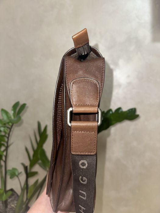 Мужская сумка HUGO BOSS оригинал натуральная кожа ремень в подарок