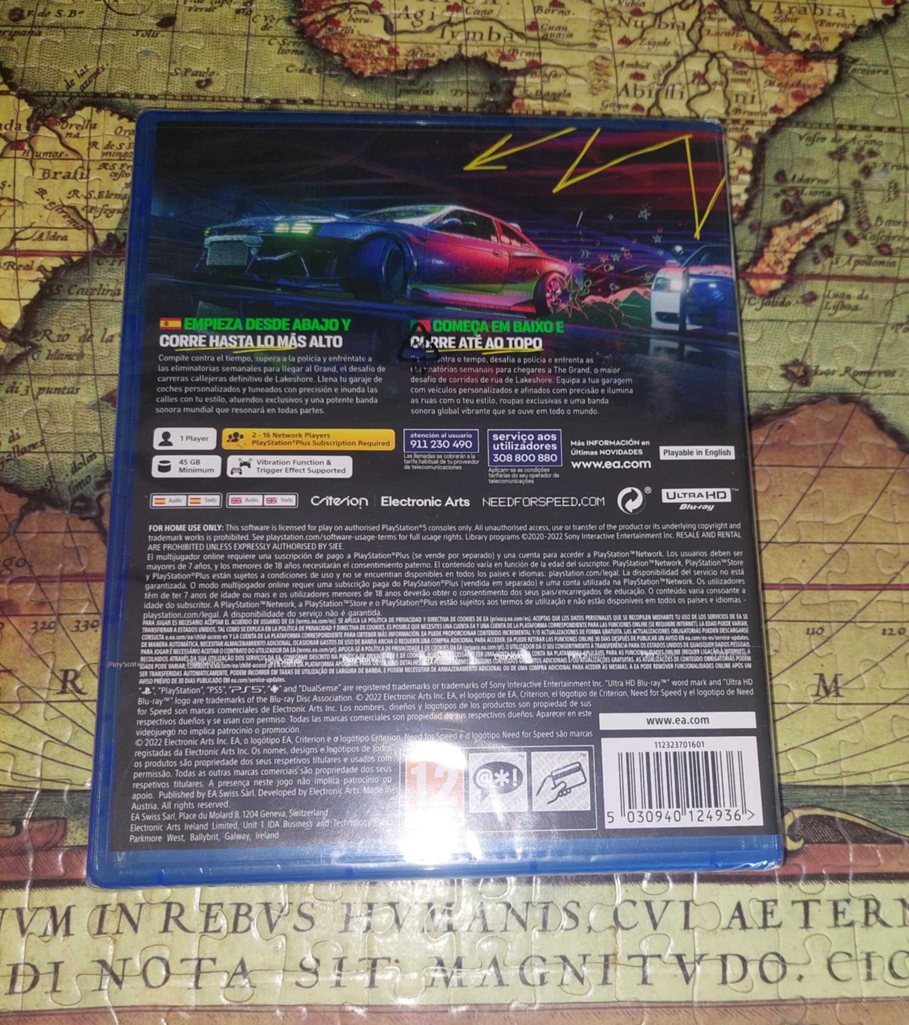 (Ps5) Nfs Unbound Novo e Selado