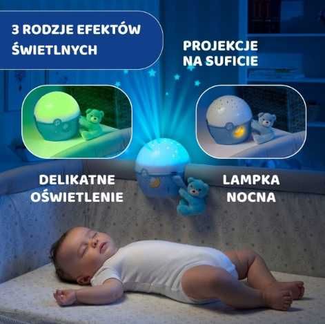 Chicco Next2Stars Lampka Projektor gwiazdek na łóżeczko Róż CHI062348